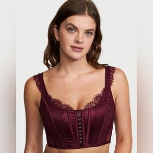 NWT Victoria Secret Dream Angels Lace Unlined Non Wired Corset Bra Top